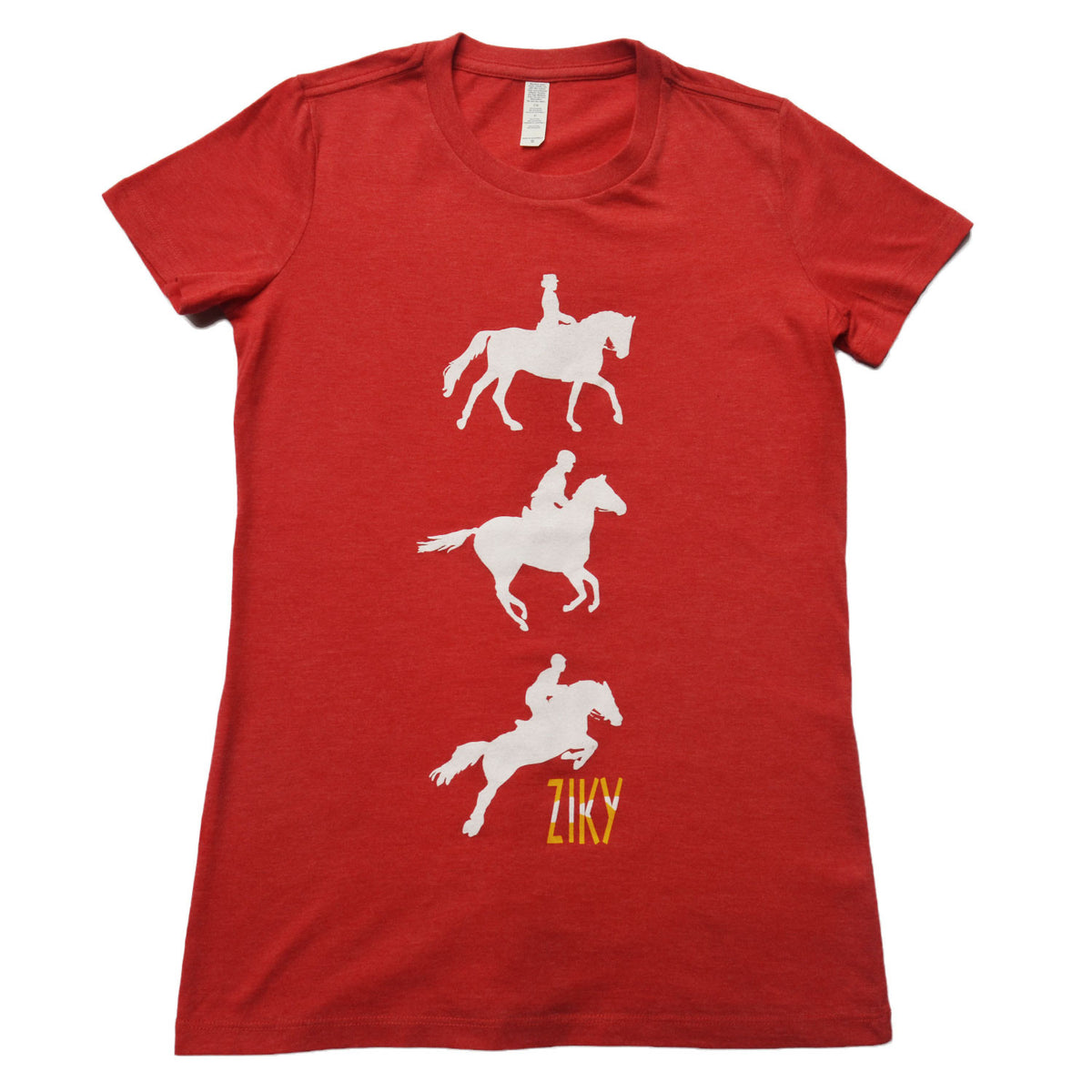 Red equestrian eventing shirt