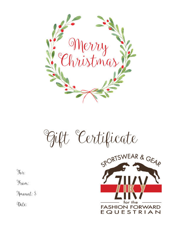 ZIKYboutique Holiday Gift Card