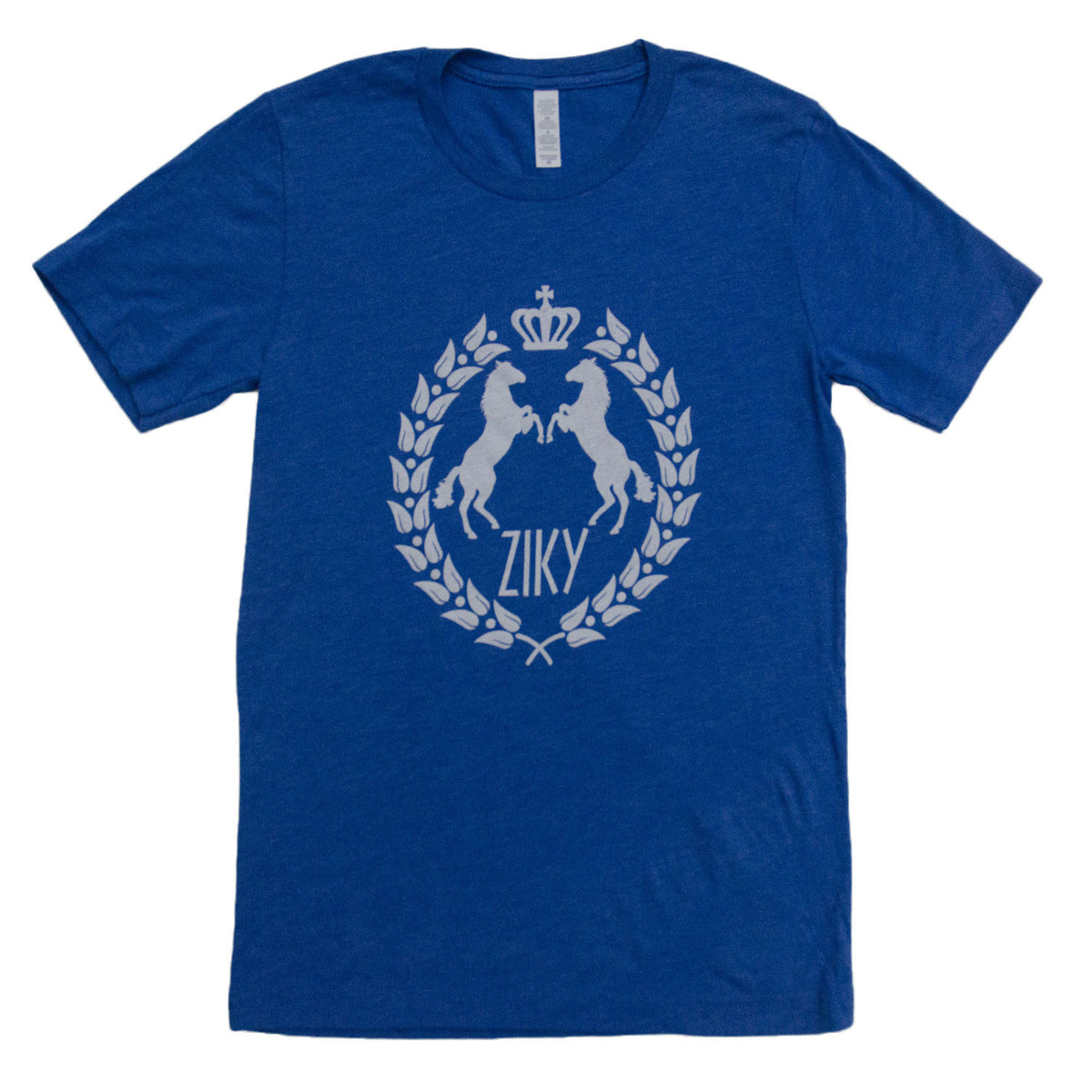 blue horse back riding shirt