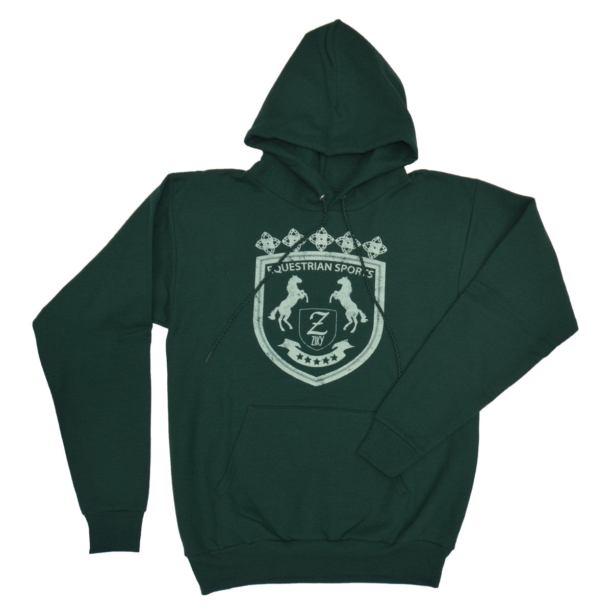 Equestrian crest hooded sweatshirt