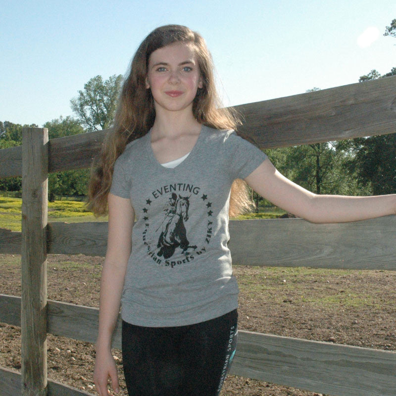 eventing shirt with horse graphic