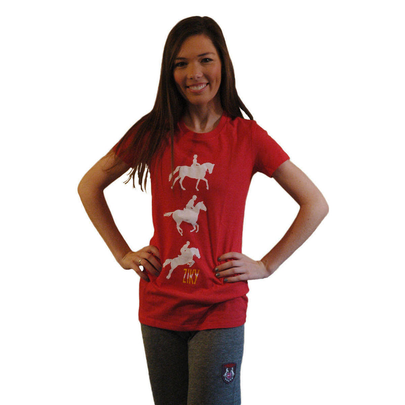 ZIKY red eventing tee
