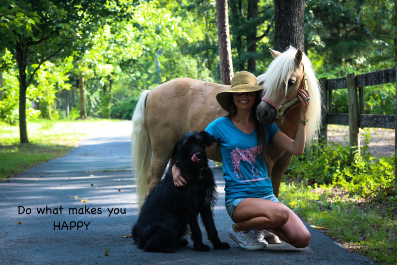 Flower horse t-shirt