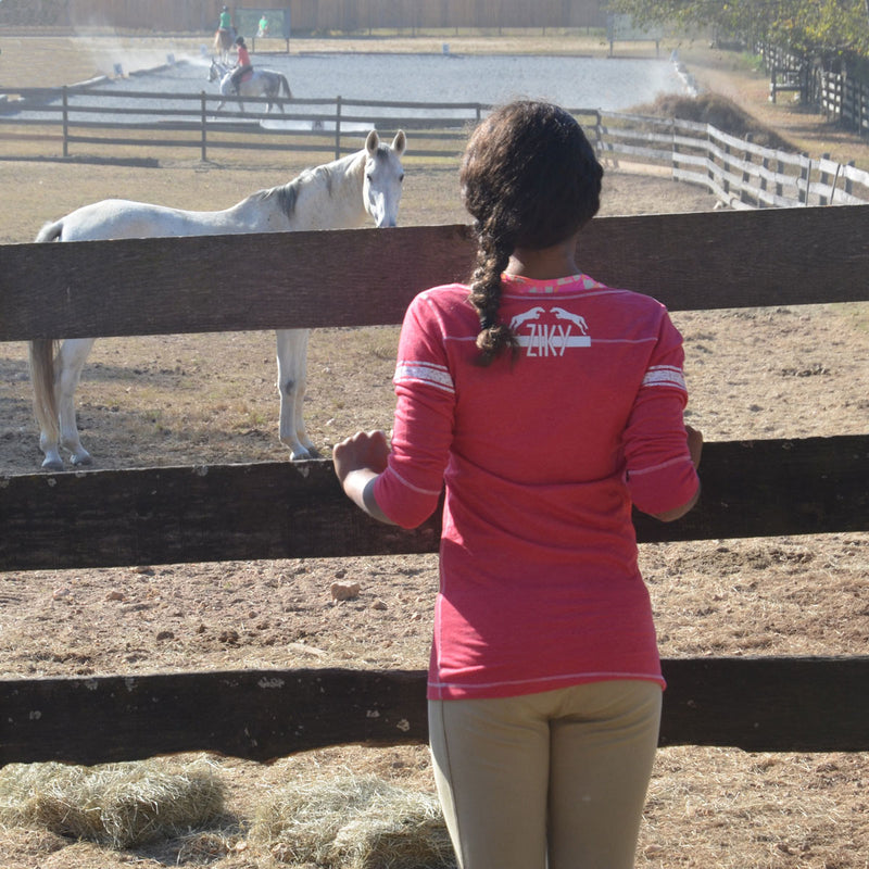 baseball longsleeve with sparkly ZIKY logo