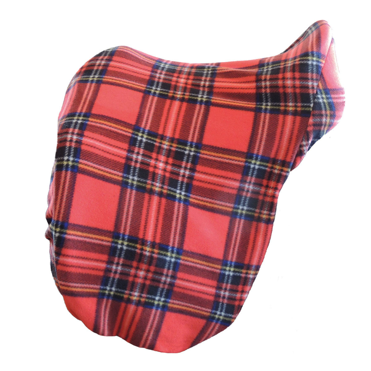 Tartan saddle cover for English saddles