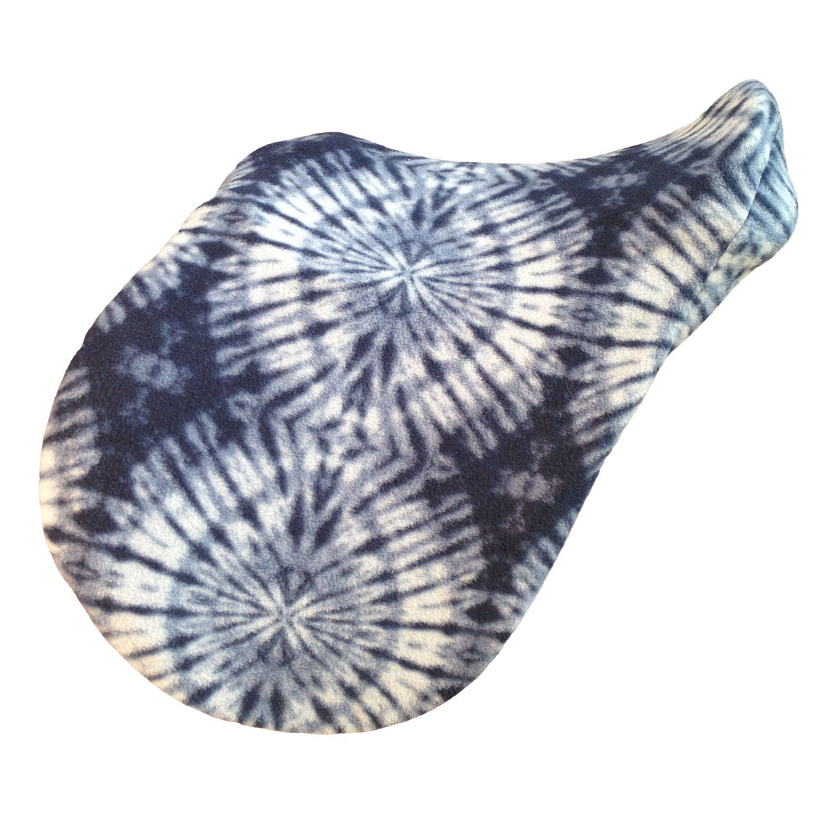 Tie dye fleece saddle cover