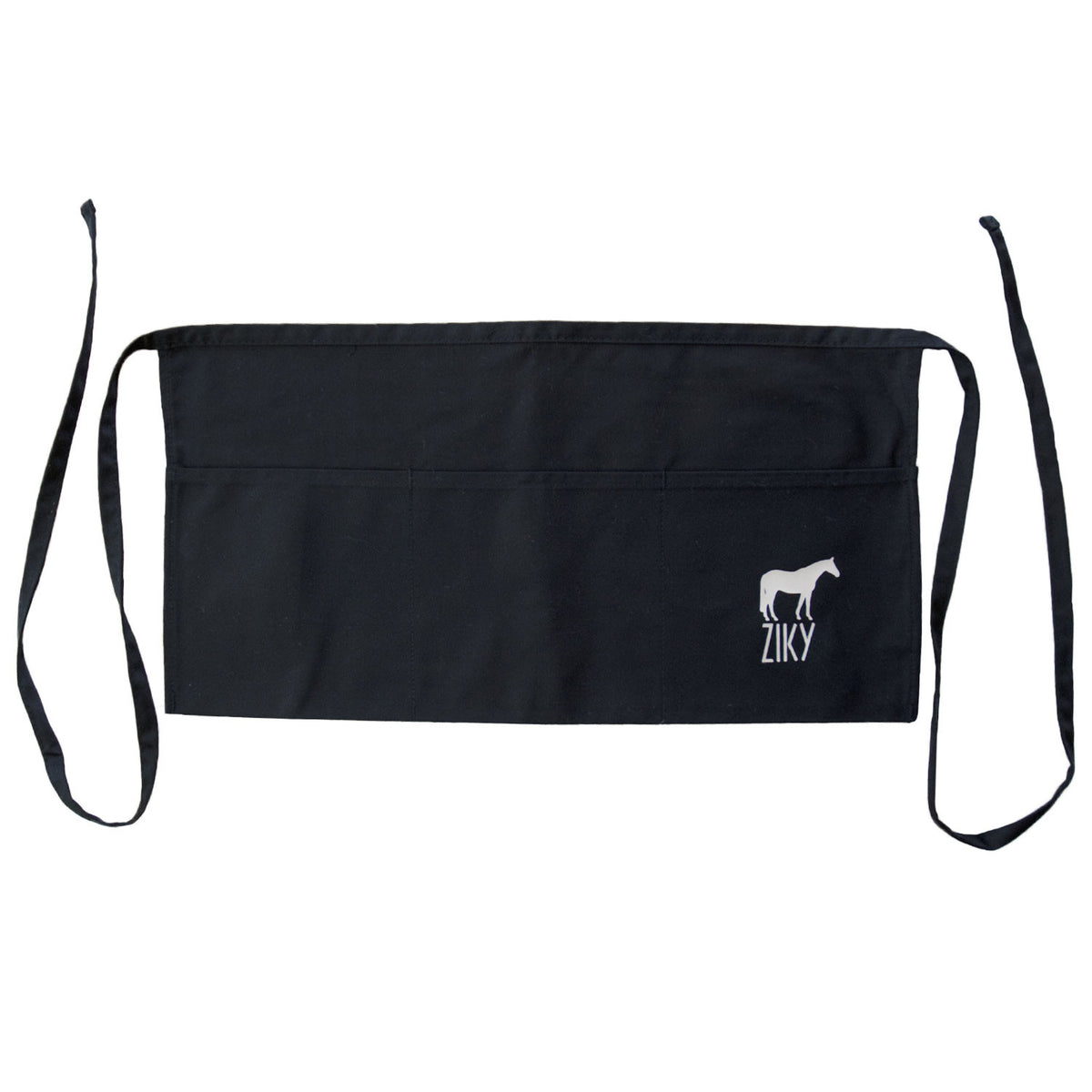 Black grooming apron