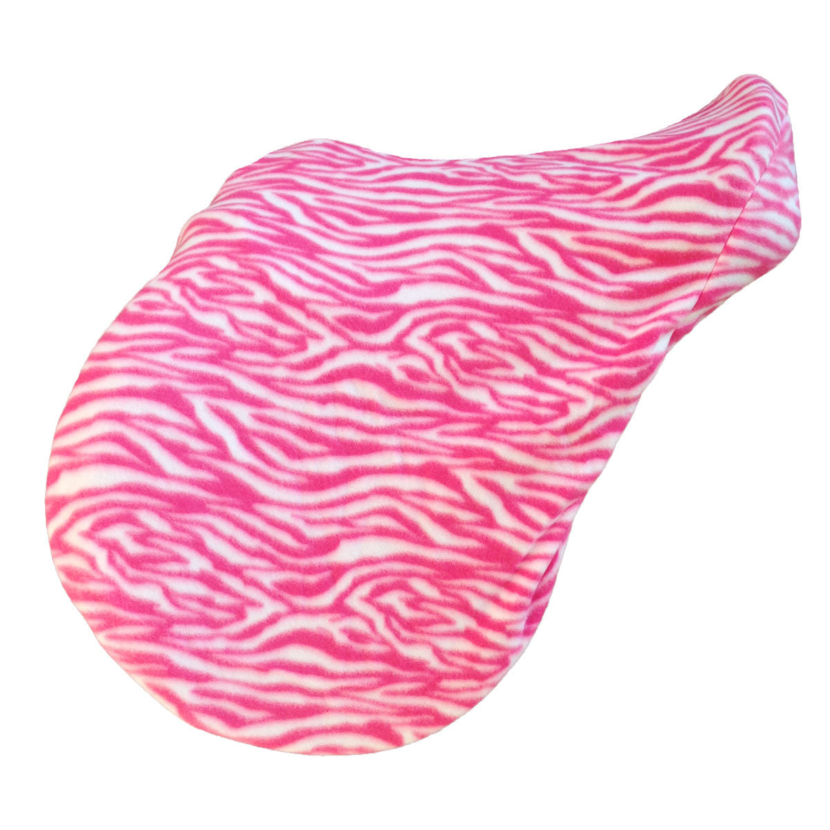 Zebra print fleece saddle protector